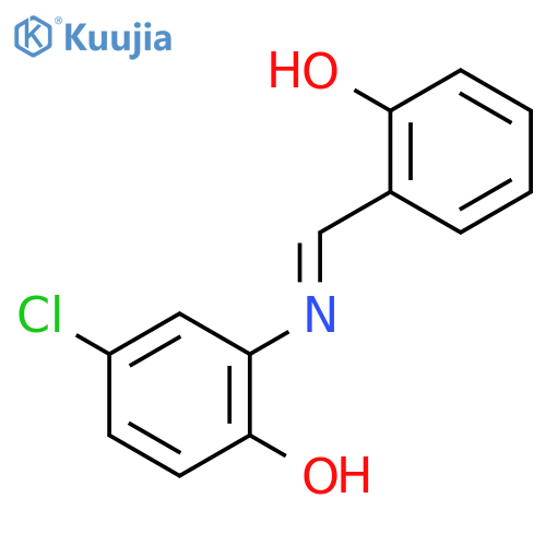 Phenol,4-chloro-2-[[(2-hydroxyphenyl)methylene]amino]- structure