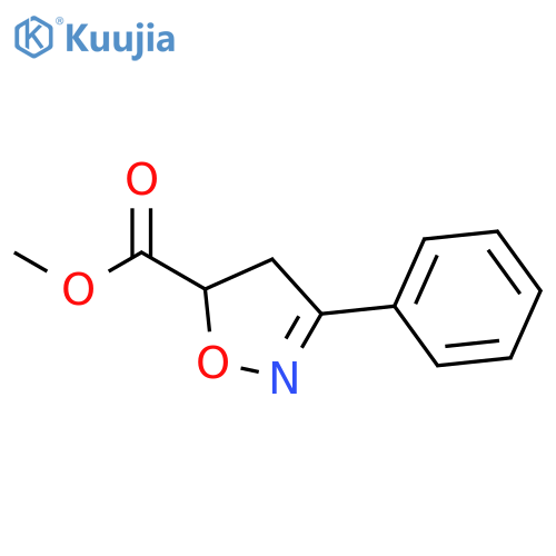 methyl 3-phenyl-4,5-dihydro-1,2-oxazole-5-carboxylate structure