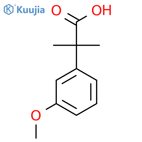 2-(3-Methoxyphenyl)-2-methylpropanoic acid structure