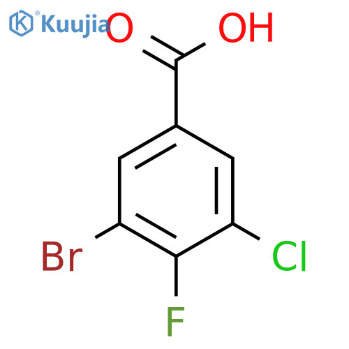 3-Bromo-5-chloro-4-fluorobenzoic acid structure