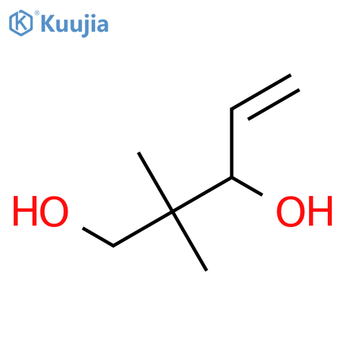 2,2-dimethylpent-4-ene-1,3-diol structure