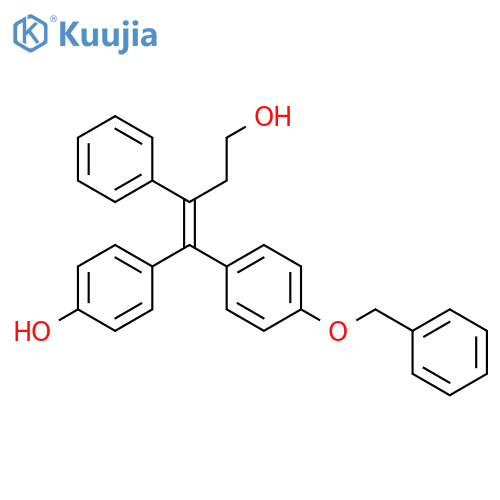 (E)-γ-(4-Hydroxyphenyl)4-(phenylmethoxy)phenylmethylenebenzenepropanol structure