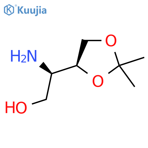 rac-(2R)-2-amino-2-(4S)-2,2-dimethyl-1,3-dioxolan-4-ylethan-1-ol structure