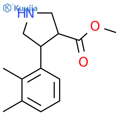 methyl 4-(2,3-dimethylphenyl)pyrrolidine-3-carboxylate structure