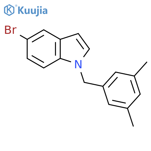 5-bromo-1-(3,5-dimethylphenyl)methyl-1H-indole structure