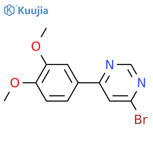 4-Bromo-6-(3,4-dimethoxyphenyl)pyrimidine structure
