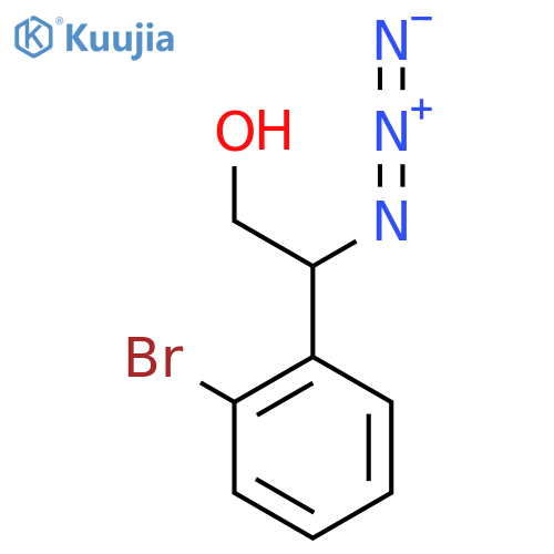 2-Azido-2-(2-bromophenyl)ethan-1-ol structure
