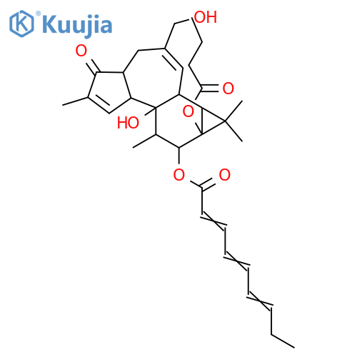 9,12,13,20-Tetrahydroxy-1,6-tigliadien-3-one; (4α,9α,12β,13α)-form, 12-O-(2Z,4E,6E-Nonatrienoyl), 13-butanoyl structure