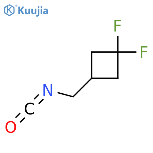 1,1-difluoro-3-(isocyanatomethyl)cyclobutane structure