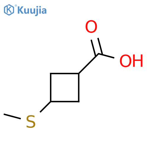 (1s,3s)-3-(methylsulfanyl)cyclobutane-1-carboxylic acid, cis structure