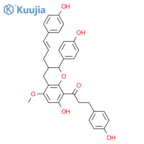 De-O-methyliryantherin D; (2RS,3RS,7''E)-form, 5-Me ether structure