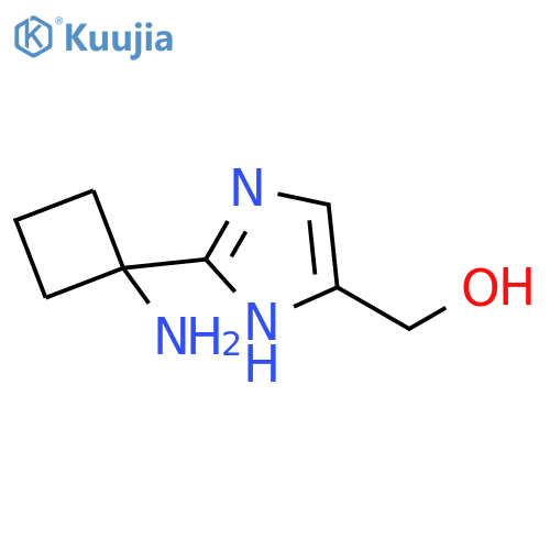 [2-(1-Amino-cyclobutyl)-1H-imidazol-4-yl]-methanol structure