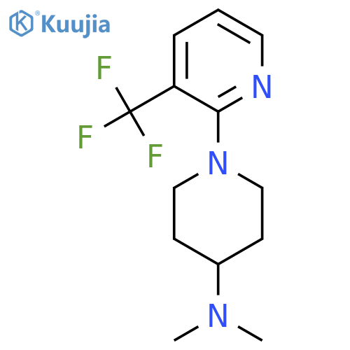 N,N-Dimethyl-1-[3-(trifluoromethyl)pyridin-2-yl]piperidin-4-amine structure