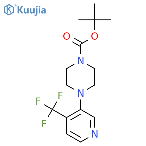 Tert-Butyl 4-(4-(trifluoromethyl)pyridin-3-yl)piperazine-1-carboxylate structure