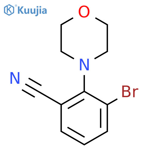 3-Bromo-2-morpholinobenzonitrile structure