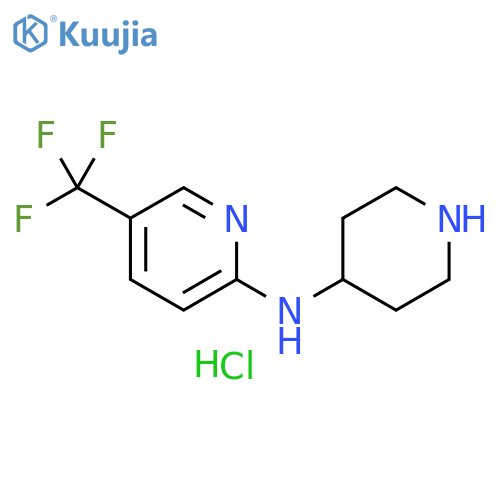 N-(Piperidin-4-yl)-5-(trifluoromethyl)pyridin-2-amine trihydrochloride structure