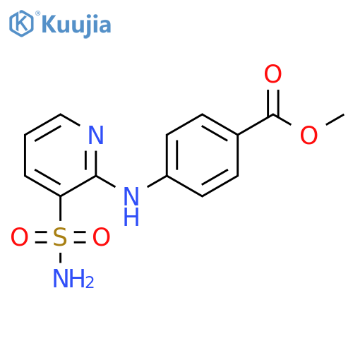 4-(3-Sulfamoyl-pyridin-2-ylamino)-benzoic acid methyl ester structure