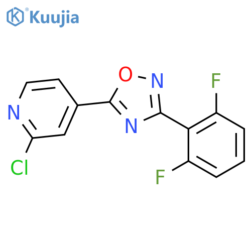 2-Chloro-4-[3-(2,6-difluoro-phenyl)-[1,2,4]oxadiazol-5-yl]-pyridine structure