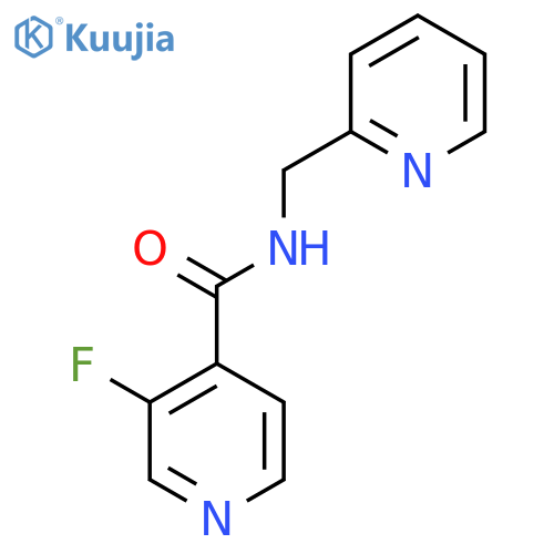 3-fluoro-N-(pyridin-2-yl)methylpyridine-4-carboxamide structure