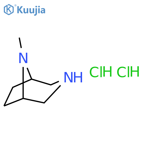 8-methyl-3,8-diazabicyclo[3.2.1]octane;dihydrochloride structure
