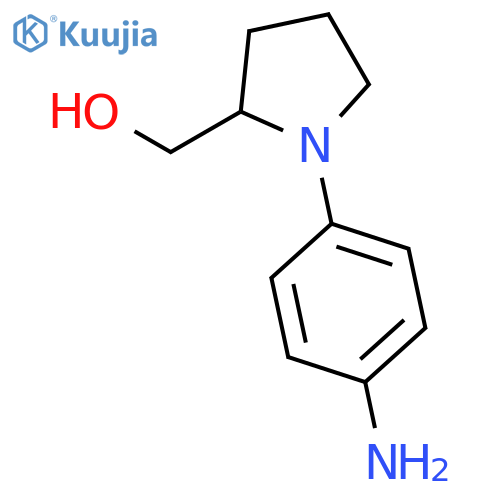 [1-(4-aminophenyl)pyrrolidin-2-yl]methanol structure