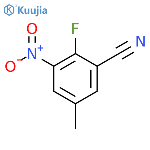 2-Fluoro-5-methyl-3-nitrobenzonitrile structure
