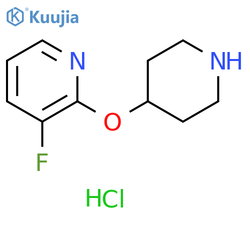 3-fluoro-2-(piperidin-4-yloxy)pyridine hydrochloride structure