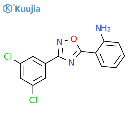 2-[3-(3,5-Dichloro-phenyl)-[1,2,4]oxadiazol-5-yl]-phenylamine structure