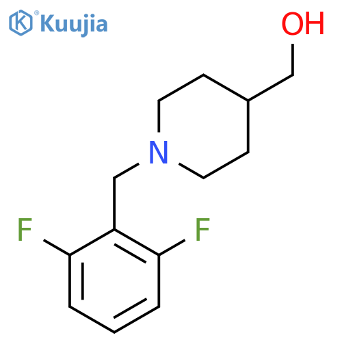 (1-(2,6-Difluorobenzyl)piperidin-4-yl)methanol structure