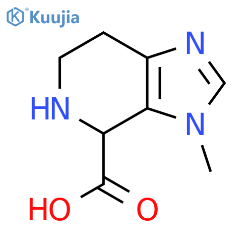 3-methyl-3H,4H,5H,6H,7H-imidazo4,5-cpyridine-4-carboxylic acid structure