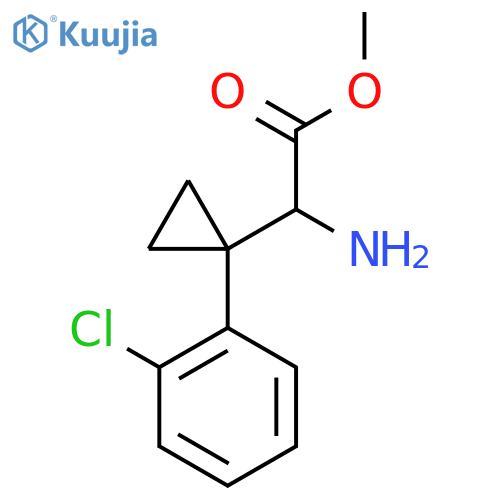 methyl 2-amino-2-1-(2-chlorophenyl)cyclopropylacetate structure