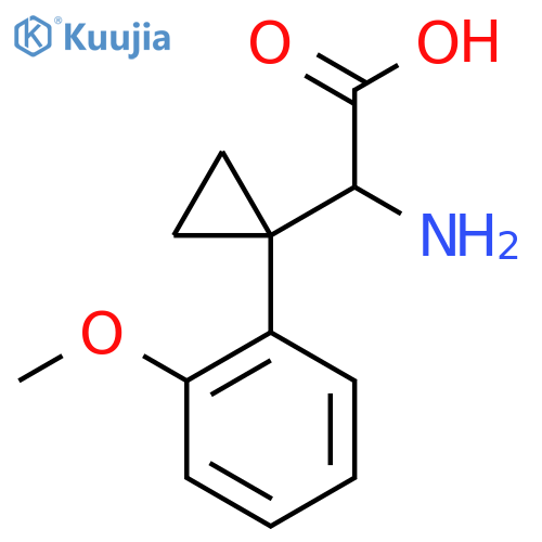 2-amino-2-1-(2-methoxyphenyl)cyclopropylacetic acid structure