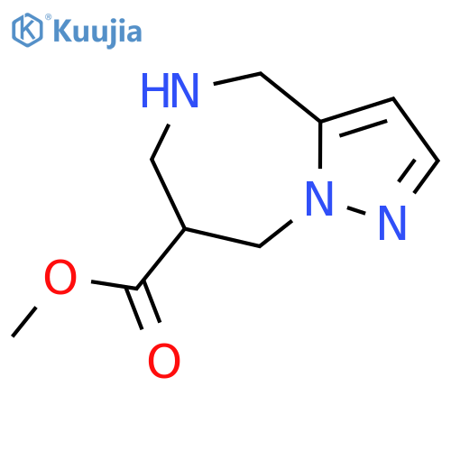 Methyl 5,6,7,8-tetrahydro-4H-pyrazolo[1,5-a][1,4]diazepine-7-carboxylate structure