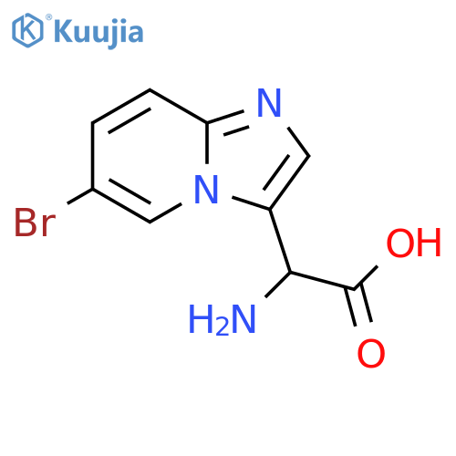 Imidazo[1,2-a]pyridine-3-acetic acid, α-amino-6-bromo- structure