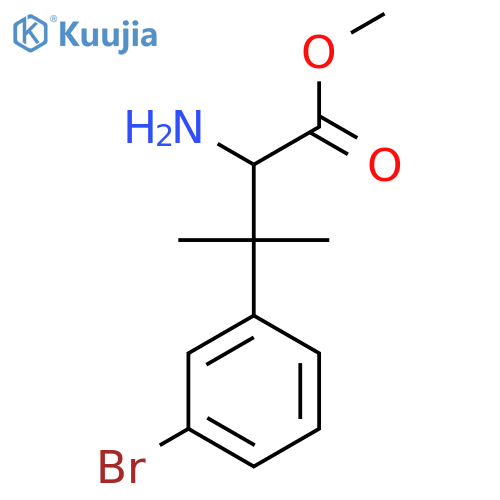 methyl 2-amino-3-(3-bromophenyl)-3-methylbutanoate structure