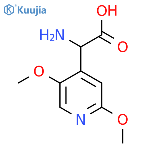 2-amino-2-(2,5-dimethoxypyridin-4-yl)acetic acid structure