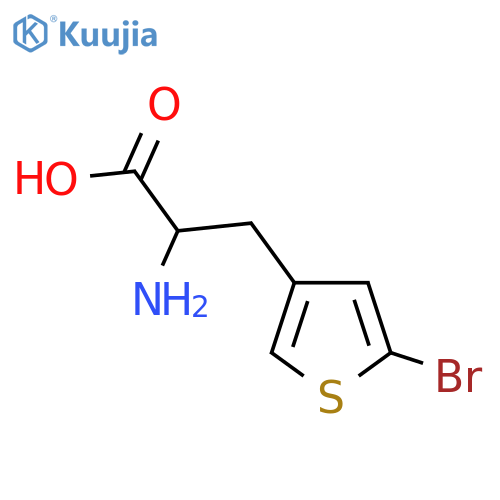 2-amino-3-(5-bromothiophen-3-yl)propanoic acid structure