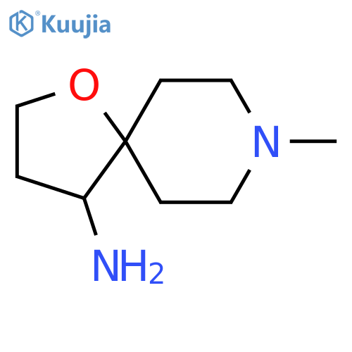 8-Methyl-1-oxa-8-azaspiro[4.5]decan-4-amine structure