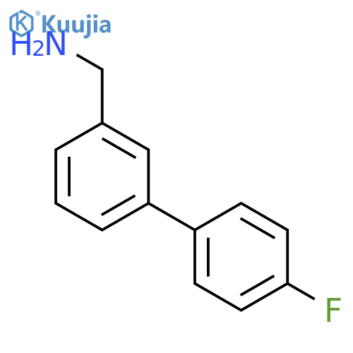 3-(4-fluorophenyl)phenylmethanamine structure