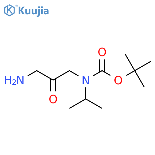 tert-butyl N-(3-amino-2-oxopropyl)-N-(propan-2-yl)carbamate structure