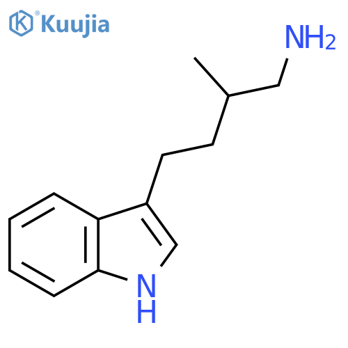 4-(1H-indol-3-yl)-2-methylbutan-1-amine structure