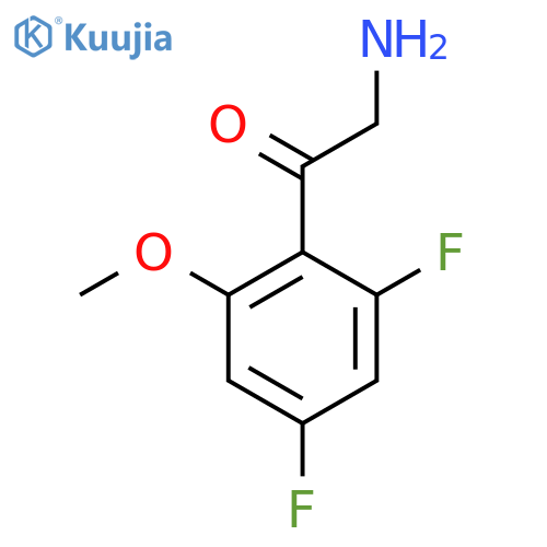 2-Amino-1-(2,4-difluoro-6-methoxyphenyl)ethan-1-one structure