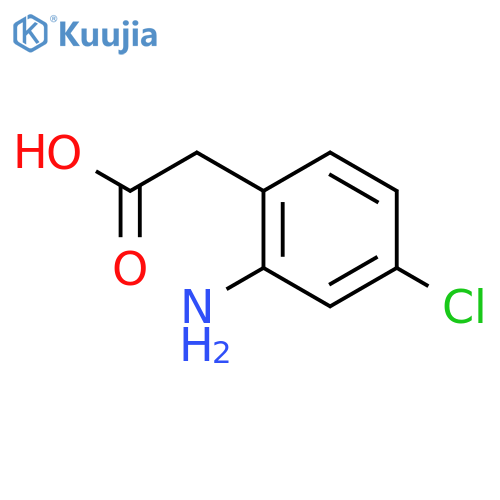 2-(2-Amino-4-chlorophenyl)acetic acid structure