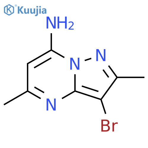 3-bromo-2,5-dimethylpyrazolo1,5-apyrimidin-7-amine structure