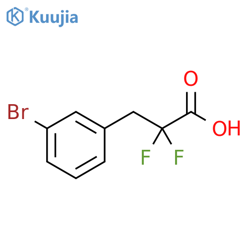 Benzenepropanoic acid, 3-bromo-α,α-difluoro- structure