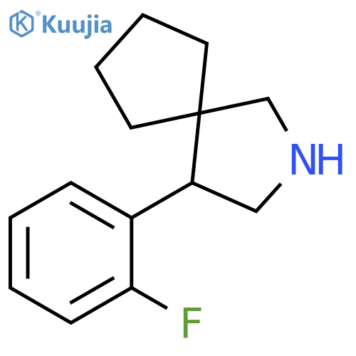 2-Azaspiro[4.4]nonane, 4-(2-fluorophenyl)- structure