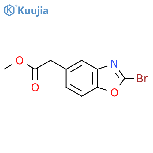 Methyl 2-bromobenzo[d]oxazole-5-acetate structure