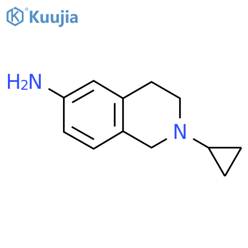 2-Cyclopropyl-1,2,3,4-tetrahydroisoquinolin-6-amine structure