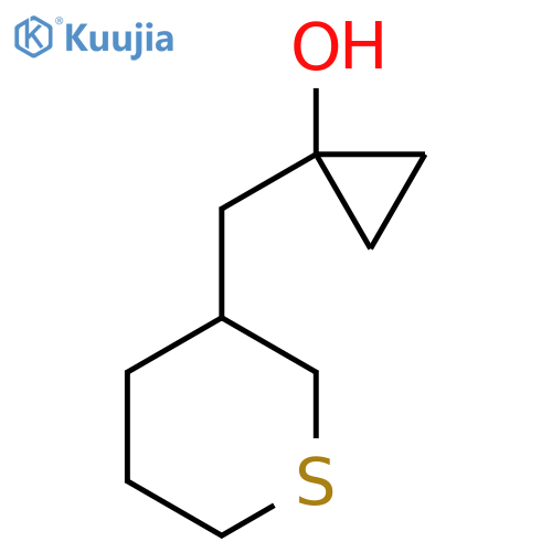 1-(thian-3-yl)methylcyclopropan-1-ol structure