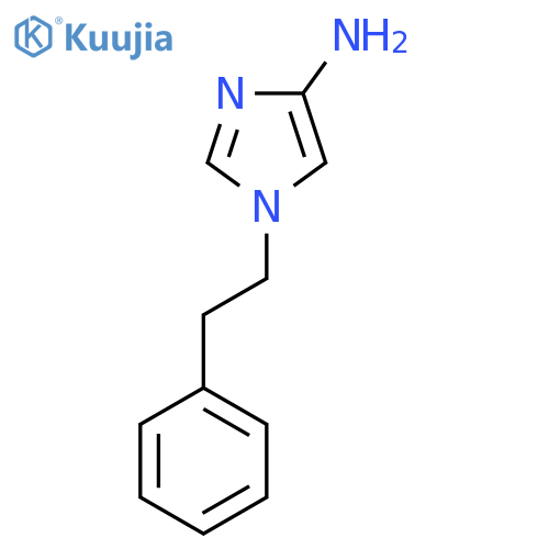 1-(2-phenylethyl)-1H-imidazol-4-amine structure